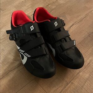 Peloton Black and Red Cycling Shoes men’s 47